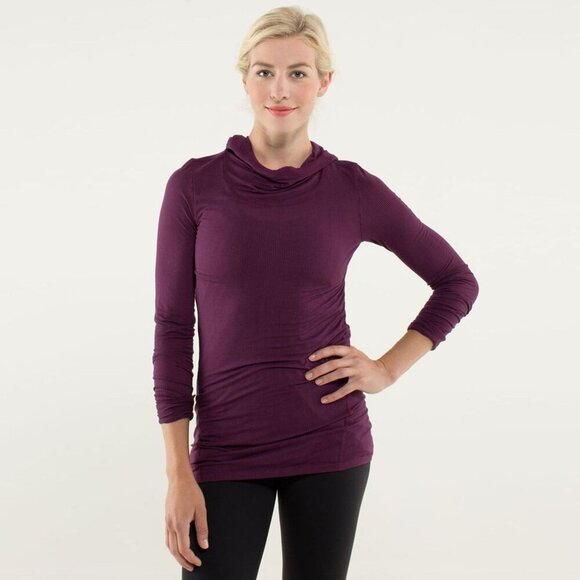 LULULEMON Karmady Long Sleeve Hoodie Top No Size Tag Check Measurements - Picture 1 of 9